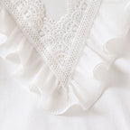 Mädchen Rüschenbluse mit romantischem Spitzenbesatz R&B
