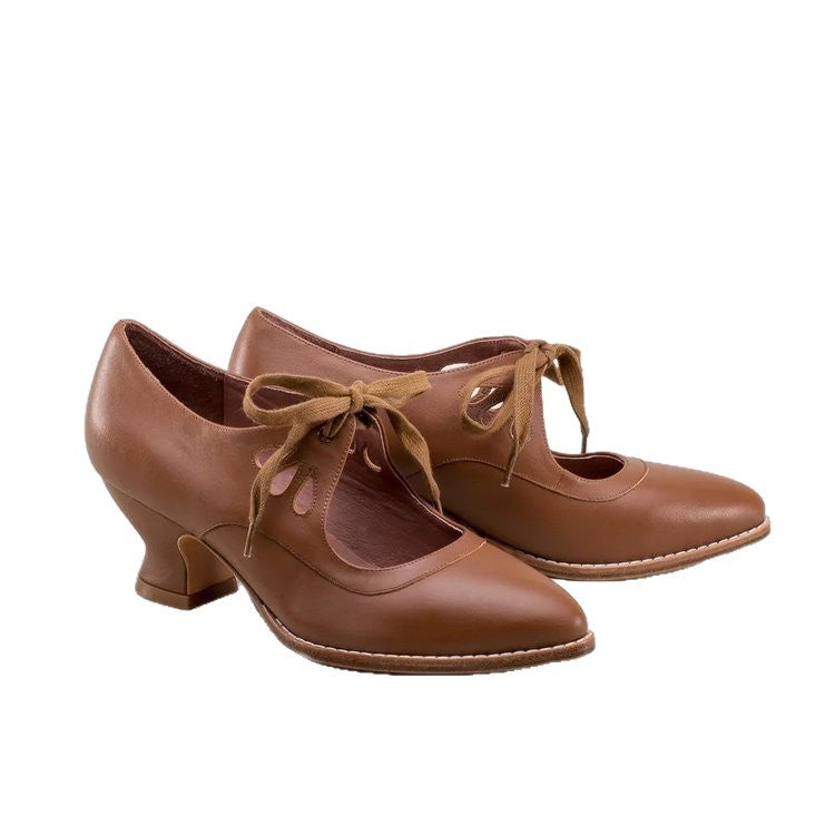 Damen elegante Ballerinas mit komfortablem Absatz