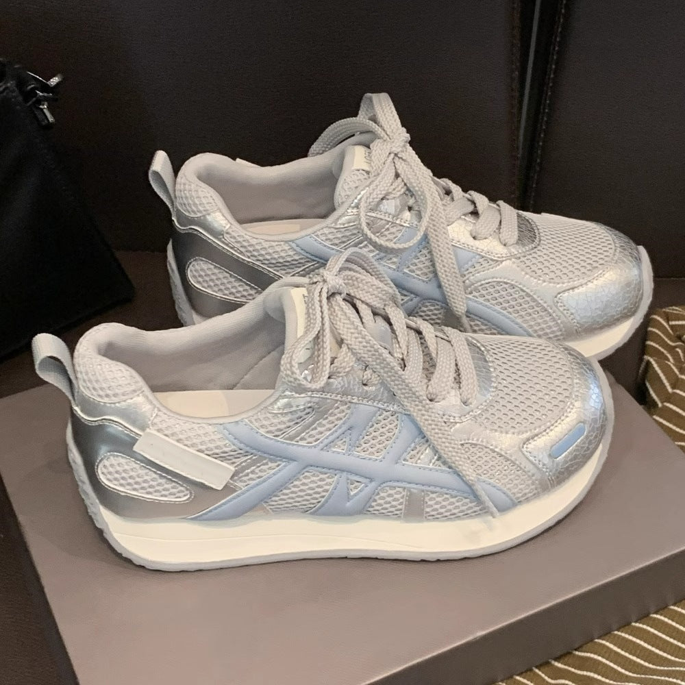 Damen Sportliche Sneaker mit atmungsaktiver Mesh-Oberfläche und stabilisierender Sohle R&B