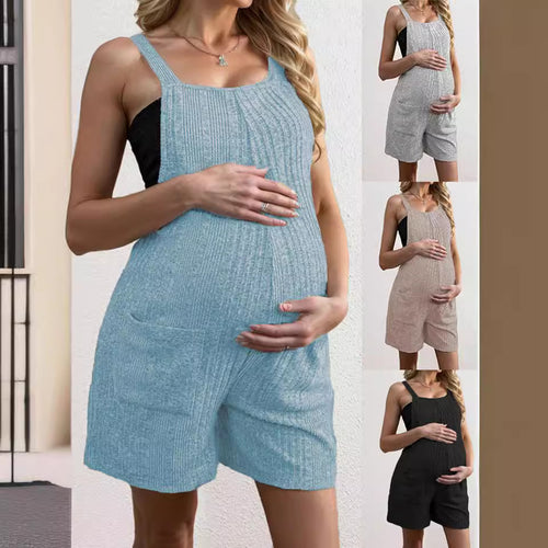 Damen lässiger Träger-Jumpsuit mit praktischem Taschendesign R&B