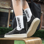 Damen Sportliche Sneakers mit robustem Leder-Design R&B