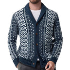 Herren Strickjacke mit traditionellem nordischem Muster R&B
