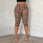 Damen Leggings mit modischem Tierdruck und elastischem Bund R&B
