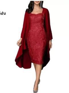 Elegantes Chiffonkleid