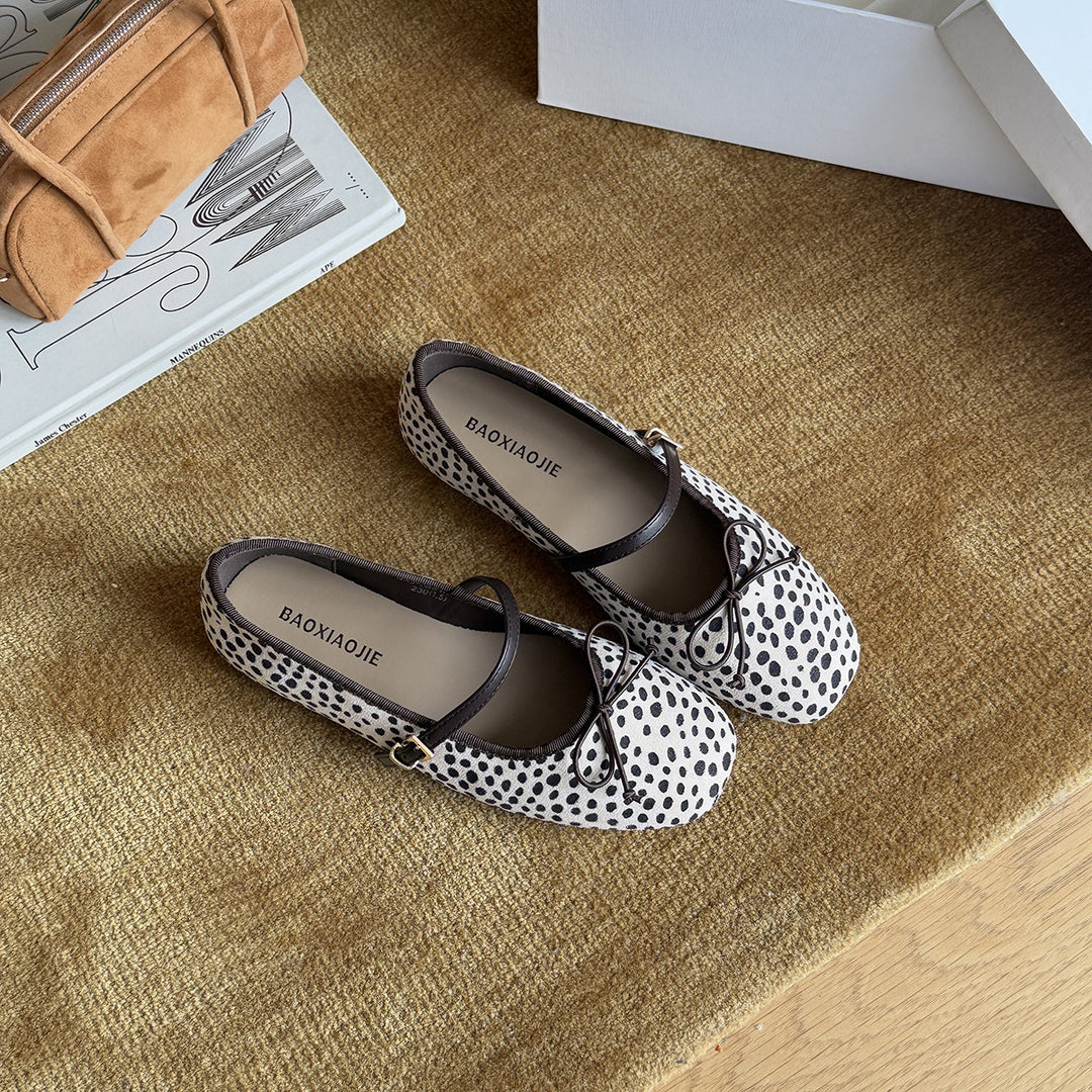 Damen Ballerinas im klassischen Vintage-Stil R&B