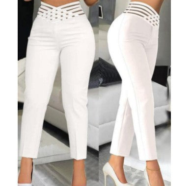 Damen Hochbundhose mit dekorativem Einsatz R&B