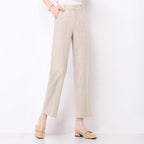 Damen Weite Pantoletten High Waist Schnitt