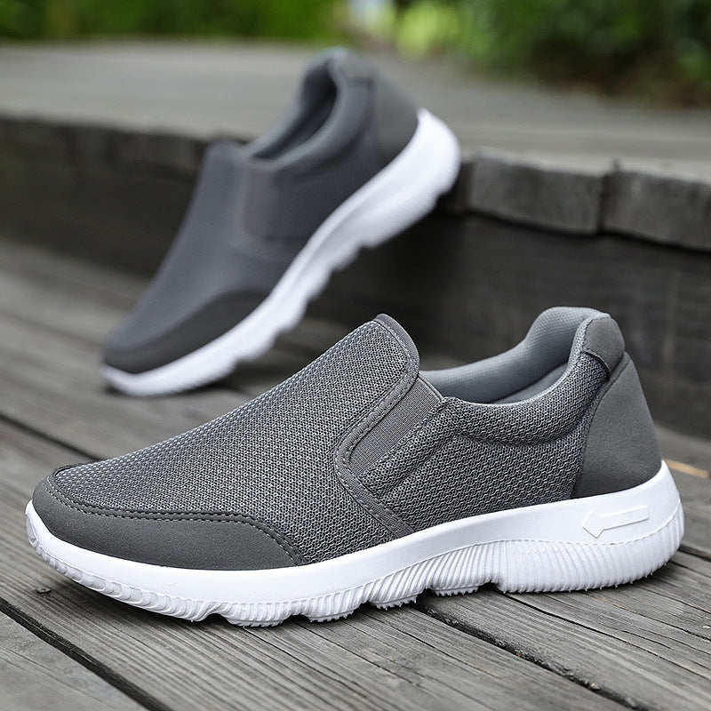 Damen Komfortable Slip-On Sneaker mit atmungsaktiver Mesh-Oberfläche