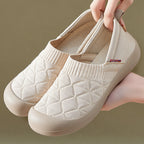 Damen bequeme Slip-On Schuhe mit elastischem Kragen R&B