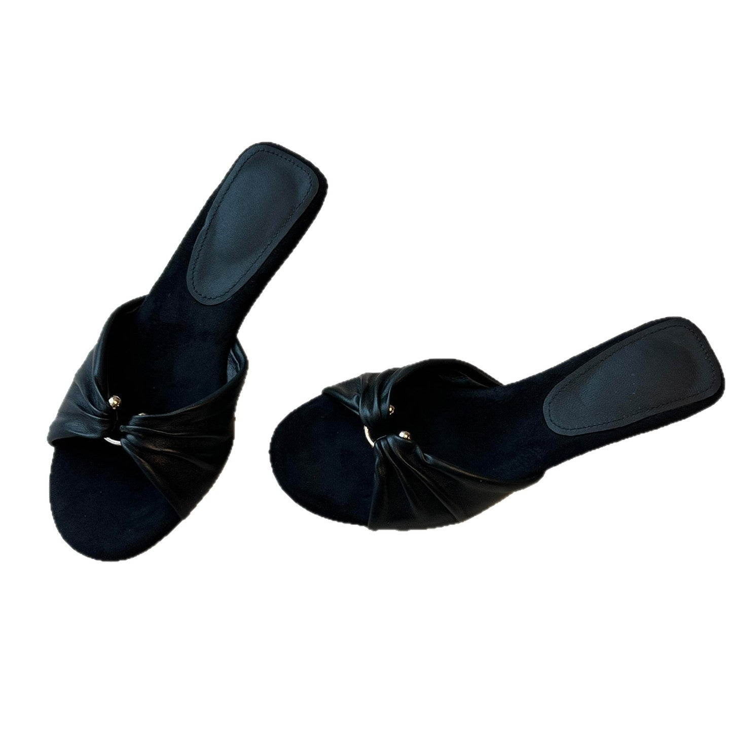 Damen Pantoletten mit elegantem Knoten-Design und komfortabler Fußbettgestaltung R&B