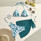 Damen Triangel-Bikini mit elegantem Wickelrock