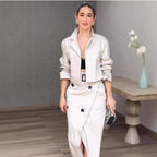 Damen modische Jacke und Rock Set R&B