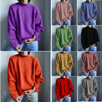 Damen nan kastiger Feinstrickpullover mit kurzem Stehkragen und Raglanärmeln R&B