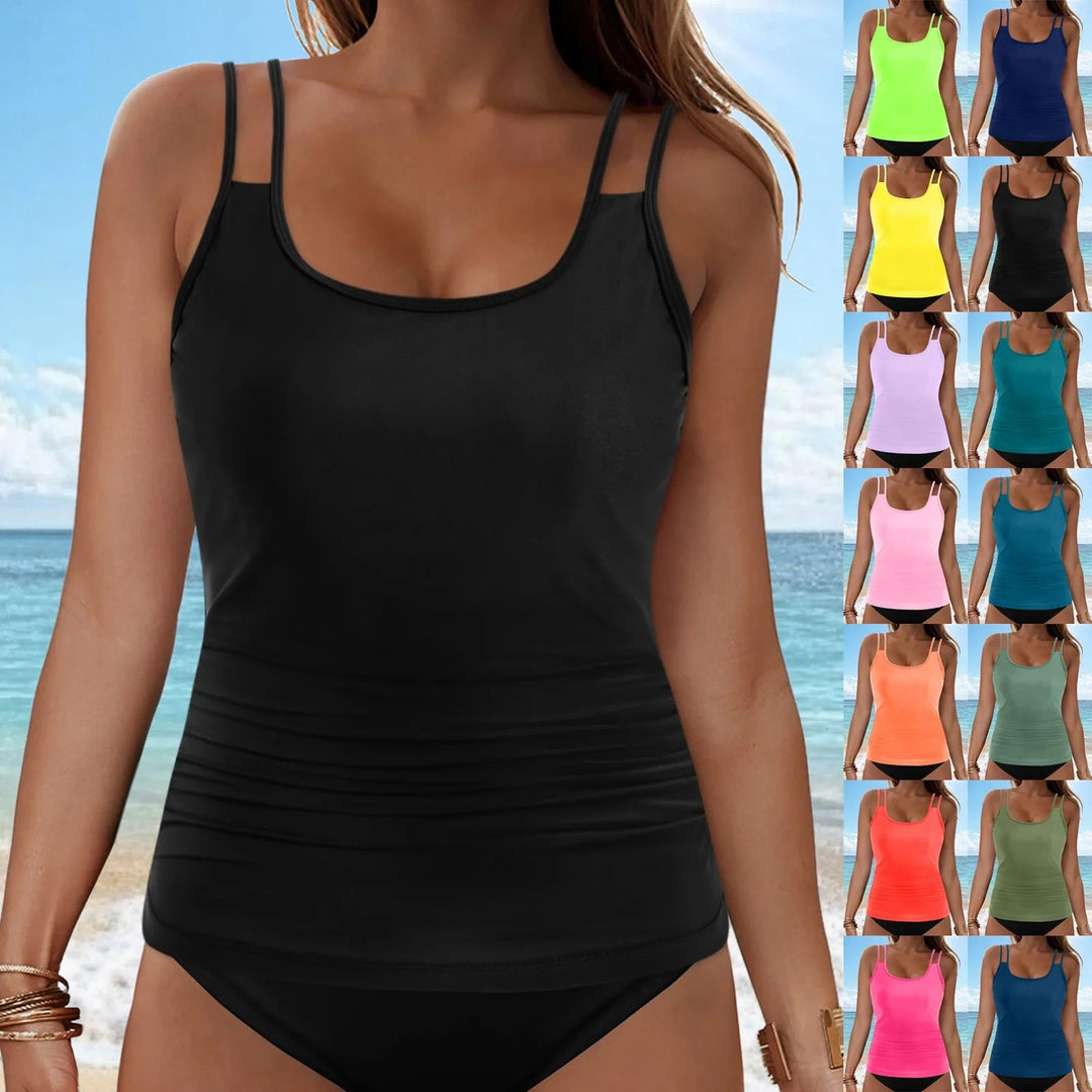 Damen Tankini-Oberteil mit modischem Rüschendesign R&B