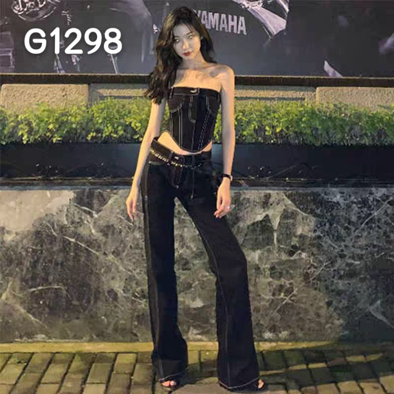 Damen Elegante Corsage-Bluse mit transparenten Ärmeln R&B