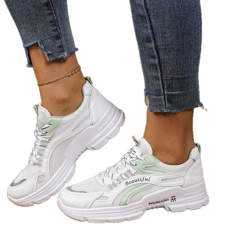 Damen Sportliche Sneakers mit atmungsaktivem Mesh-Obermaterial und komfortabler Dämpfung R&B
