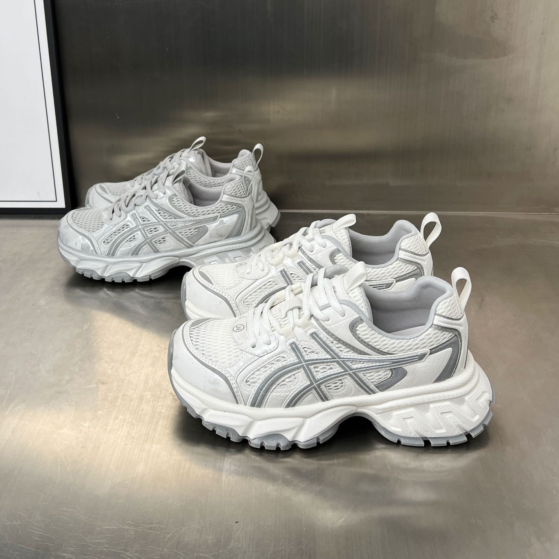 Damen Sportliche Lauf-Sneaker mit atmungsaktiver Mesh-Oberfläche und dämpfendem Fußbett R&B