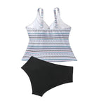 Damen Tankini-Set mit modischem Muster und komfortablem Schnitt R&B