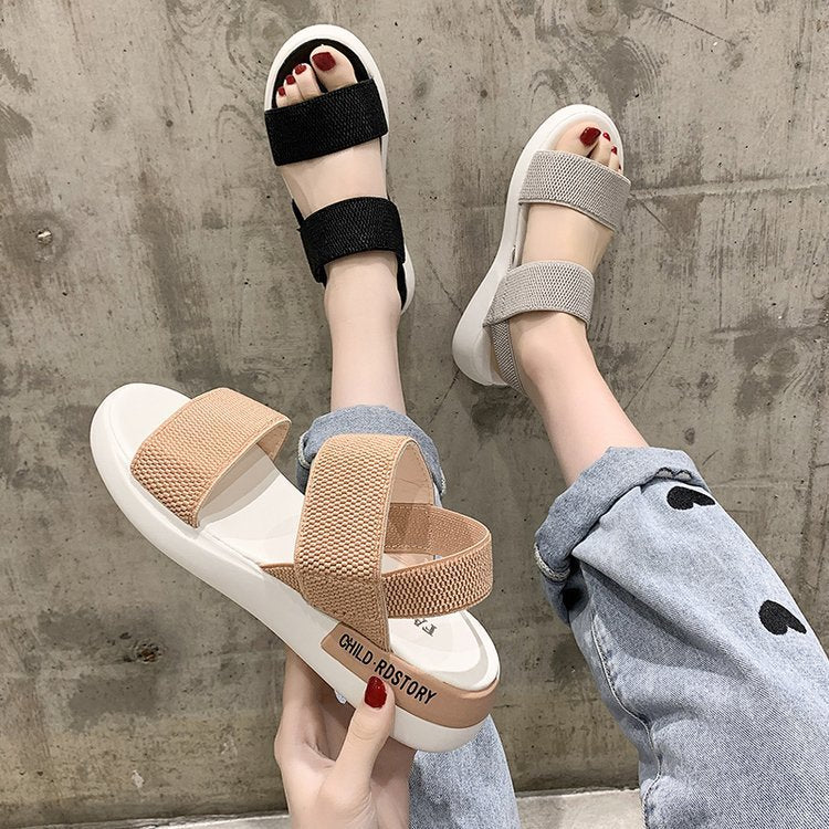 Damen Komfortable Sandalen mit atmungsaktiven Riemen und rutschfester Sohle R&B