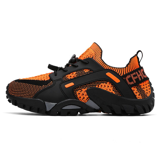 Damen Sportliche Freizeit-Sneaker mit atmungsaktivem Netzmaterial und rutschfester Sohle R&B
