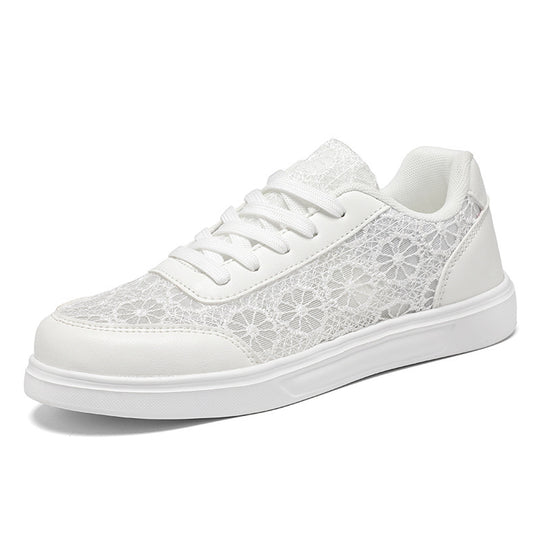 Damen Modische Sneakers mit floralen Akzenten und rutschfester Sohle R&B