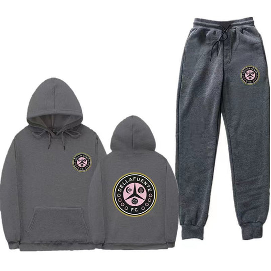 Damen Set aus Kapuzenpullover und Jogginghose mit einzigartigem Druck R&B