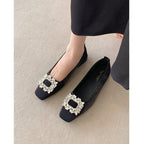 Damen Ballerinas mit funkelndem Strassdetail und modernem Design