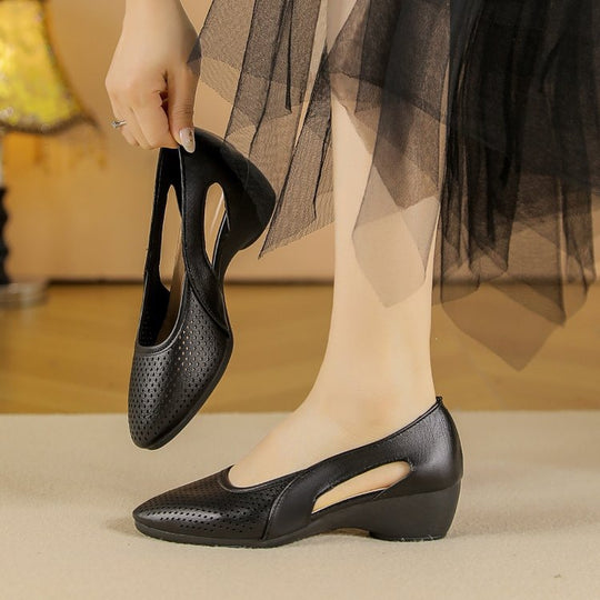 Damen komfortable und elegante Ballerinas mit atmungsaktivem Obermaterial R&B
