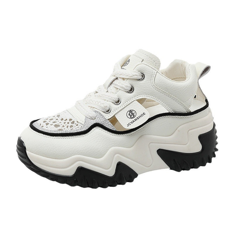 Damen Modische Chunky Sneakers mit luftdurchlässigem Obermaterial R&B