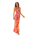 Damen Maxikleid mit Cut-Out und floralem Design R&B