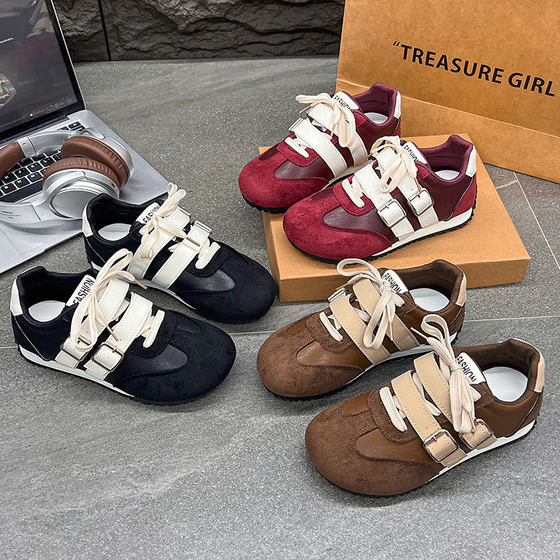 Damen modische Sneakers mit verstellbaren Riemen und komfortabler Sohle
