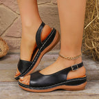 Damen Komfortable Freizeitsandalen mit verstellbarem Riemendesign und anatomischem Fußbett R&B