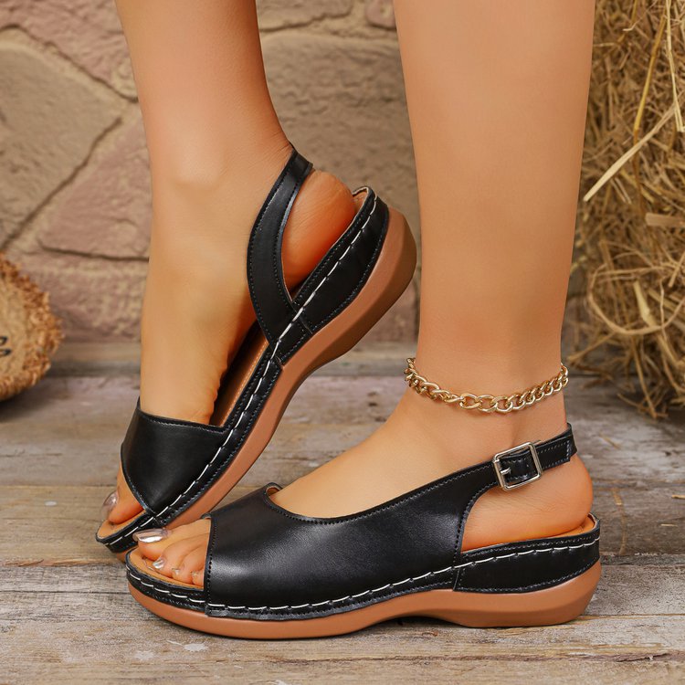 Damen Komfortable Freizeitsandalen mit verstellbarem Riemendesign und anatomischem Fußbett R&B