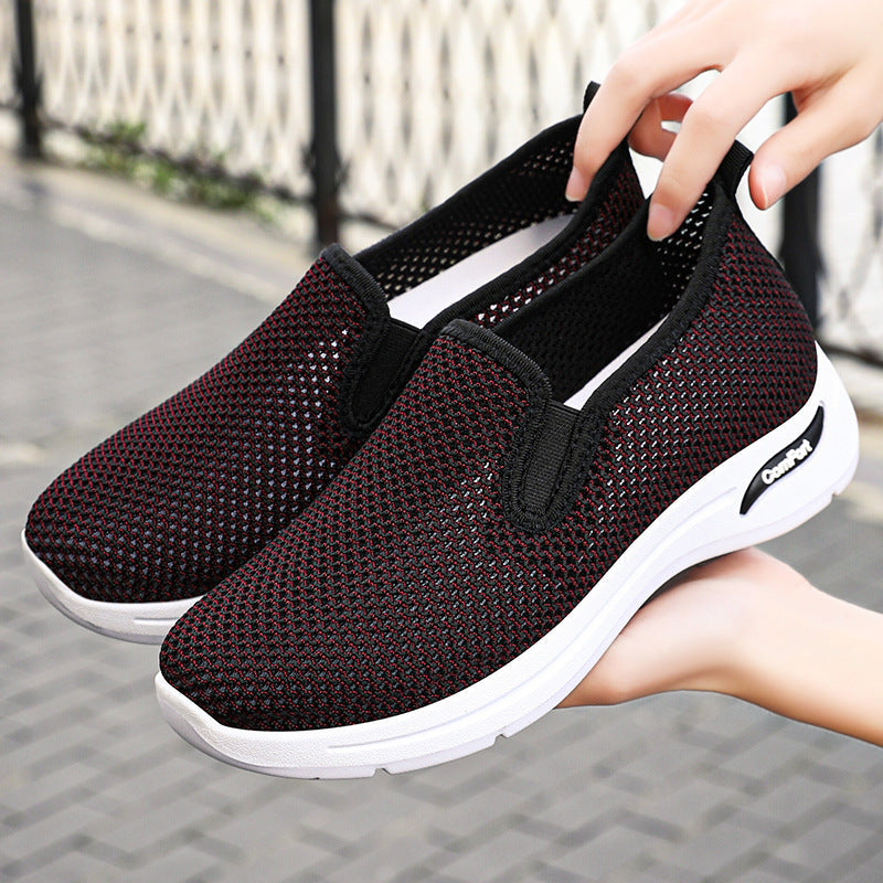 Damen Bequeme Slip-On Sneakers mit atmungsaktivem Obermaterial R&B