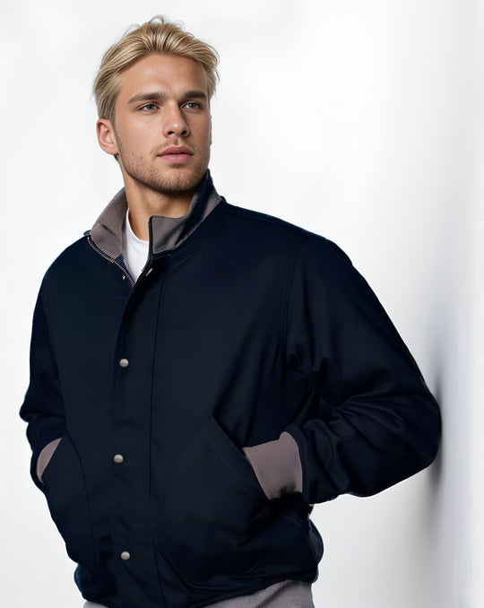 Herren lässige Freizeitjacke mit funktionalen Taschen und modernem Kragen R&B
