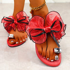 Damen extravagante Flip-Flops mit dekorativen Rüschen R&B