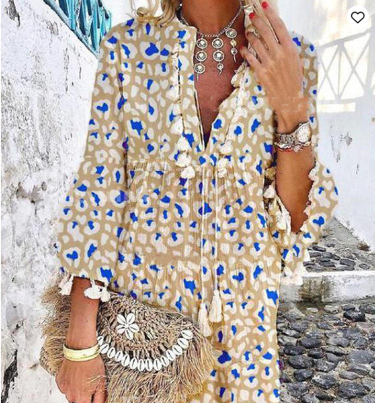Damen Hippie-inspiriertes Kleid R&B