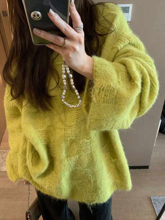 Damen Oversized Strickpullover im lässigen Pullover-Stil R&B