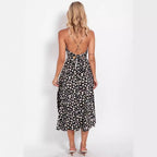 Damen Elegant geschnittenes Maxikleid mit floralem Muster und V-Ausschnitt R&B