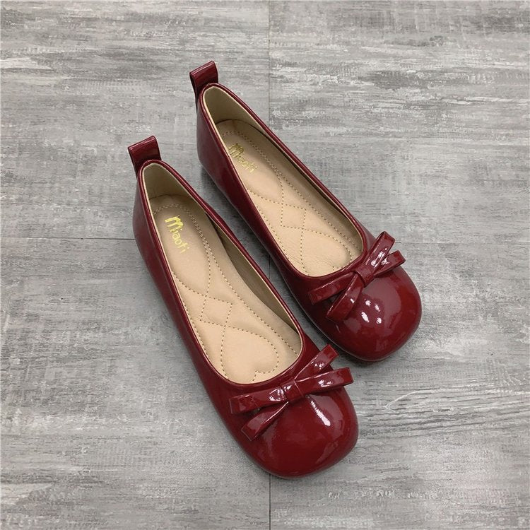 Damen Ballerinas mit süßer Schleifenapplikation und komfortablem Fußbett R&B