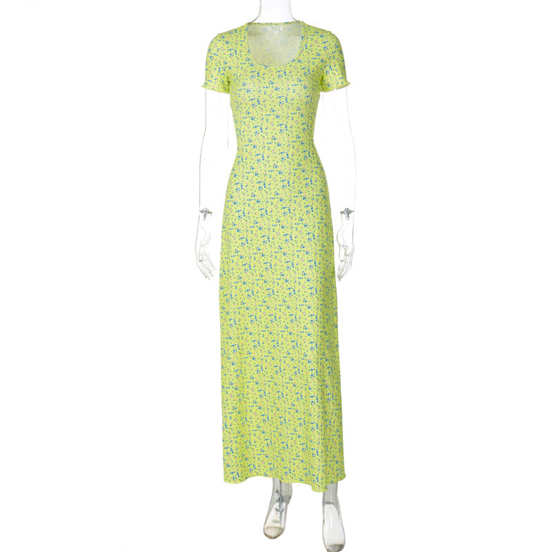 Damen Maxikleid mit floralem Muster R&B