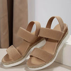 Damen Komfortable Wedge-Sandalen mit elastischen Riemen und modischem Design R&B