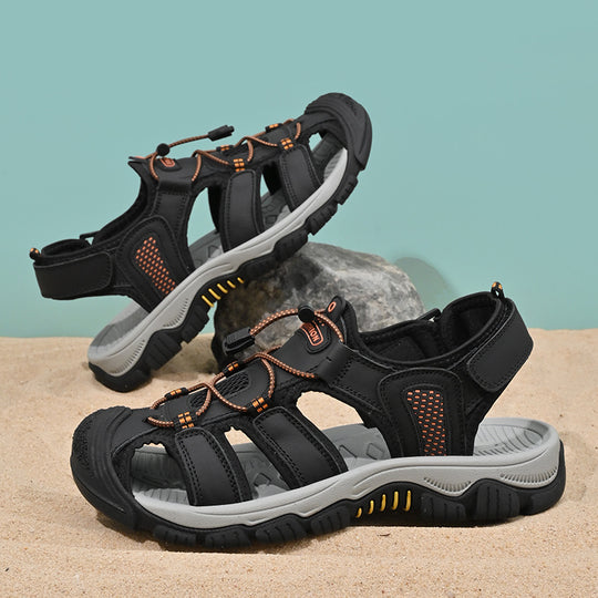 Damen Sportliche Outdoor-Sandalen mit schnellschnürbarem System und stabiler Sohle R&B
