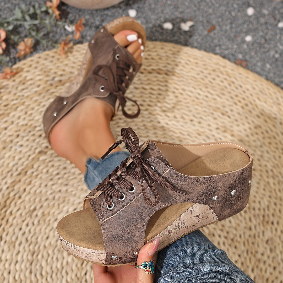 Damen Plateau Sandalen R&B