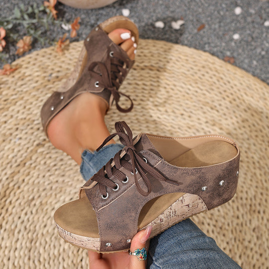 Damen Plateau Sandalen R&B