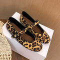 Damen Ballerinas mit verspieltem Leopardenmuster R&B