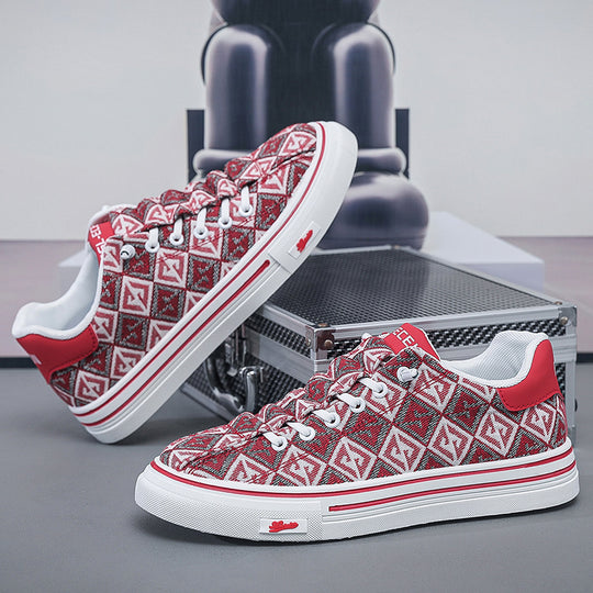 Damen Sportliche Sneakers mit modernem Muster und rutschfester Sohle R&B