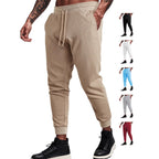 Herren nan feinstrukturierte Jersey-Loungehose konisch geschnitten mit Tunnelzugbund und gerippten Beinabschlüssen R&B
