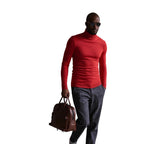 Herren rollkragen pullover mit feiner Struktur R&B