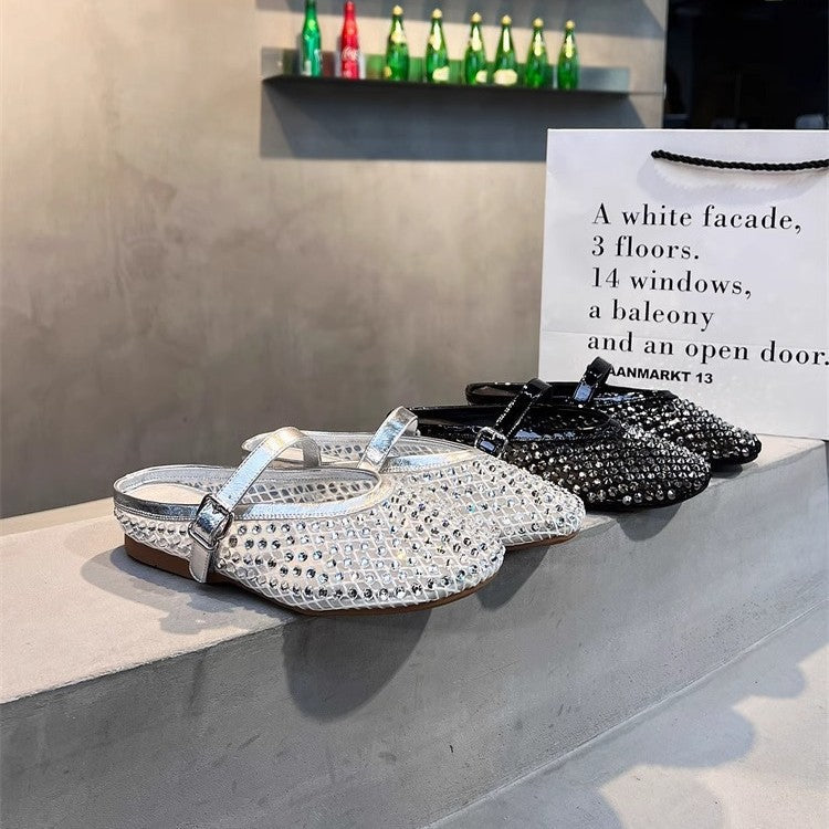 Damen Glamouröse Clogs mit Strassverzierungen R&B